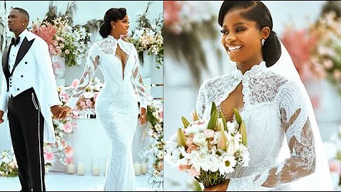 Another JP2005 Wedding! Inside Priscilla Ojo & Juma Jux’s Fairytale White Wedding