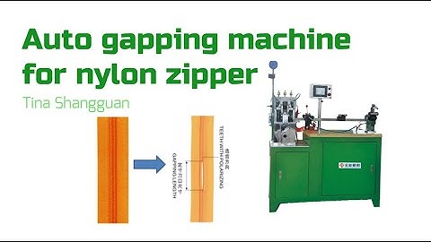 HY-101N-A How to operate nylon zipper gapping machine? for produce nylon zipper