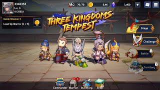 Three Kingdoms Tempest - Gameplay Android | iOS