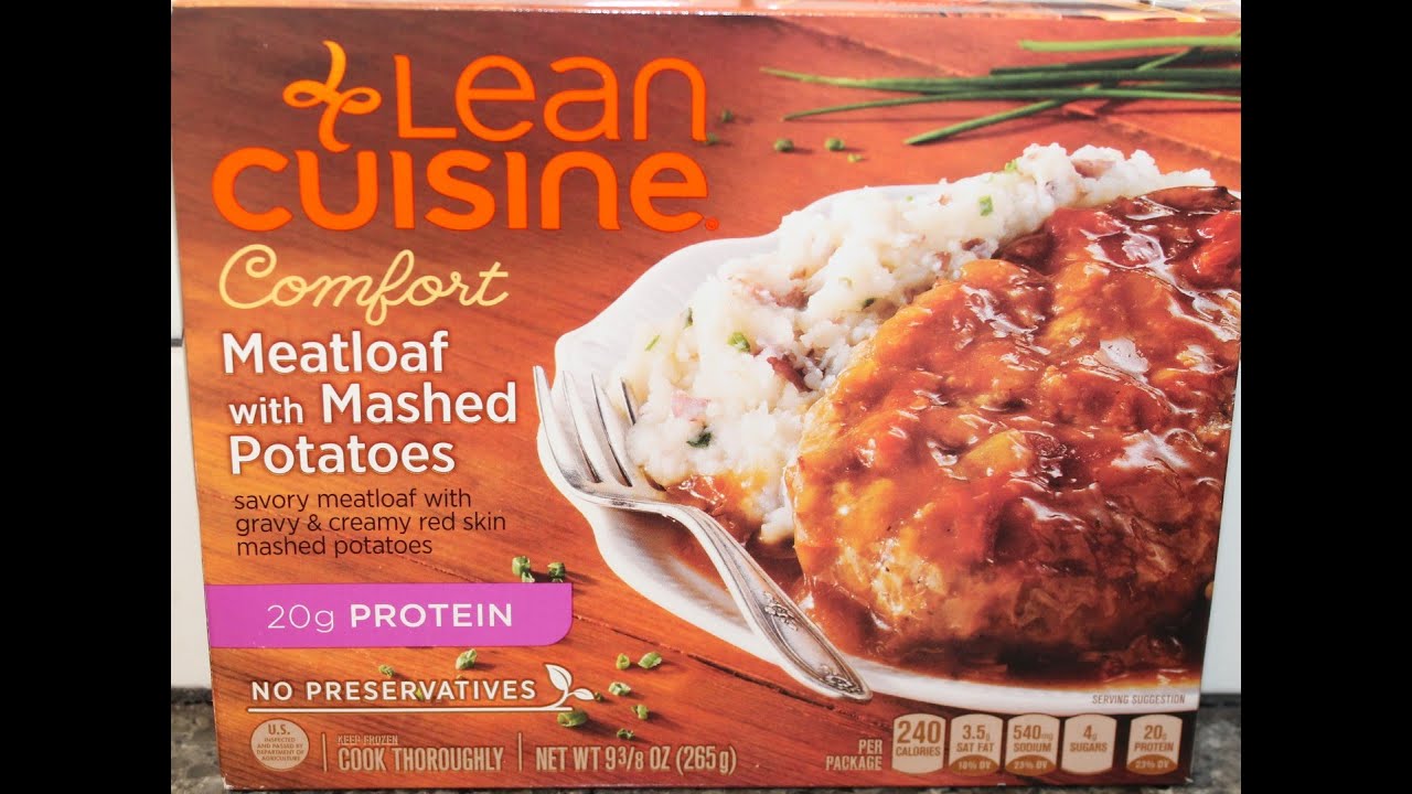 Lean Cuisine Meatloaf With Mashed Potatoes Review YouTube