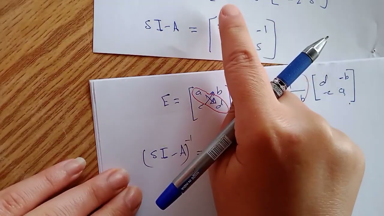 بالعربي  State space to transfer function  1
