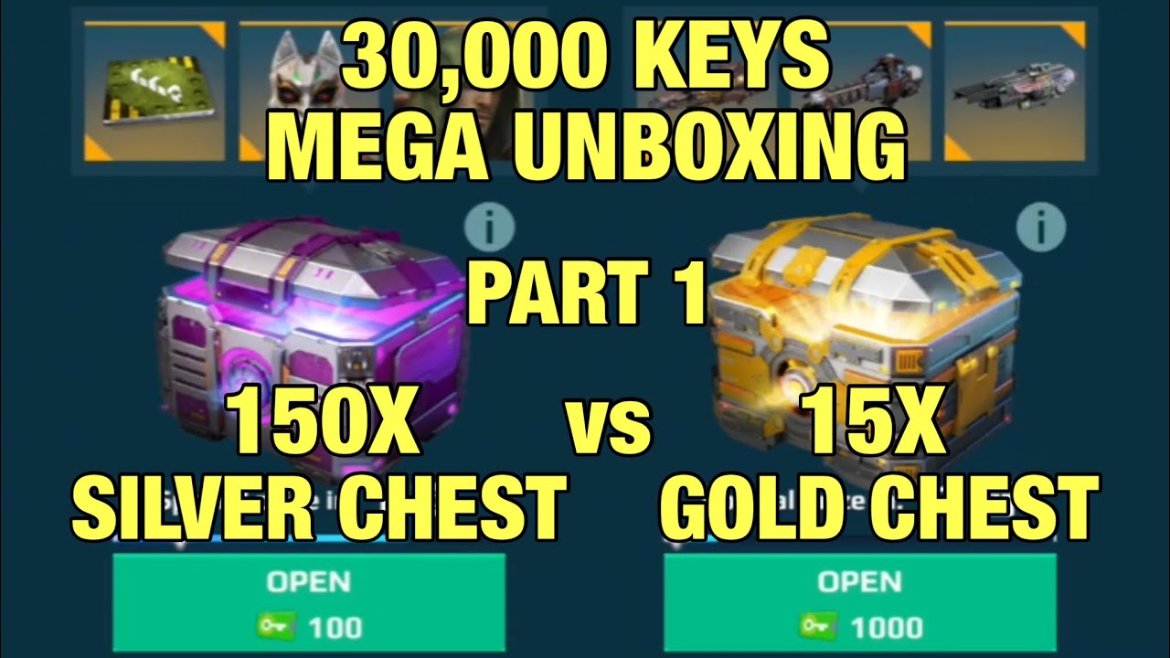 30,000 Keys Super Chest Opening! 15x Gold Chest vs 150x Silver Chest