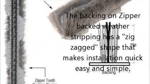 How to install Zipper Backed Weather Stripping in Sliding Patio Doors and Windows