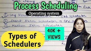 Process Scheduling in Operating System | Scheduler and its types in operating system | Lec-16