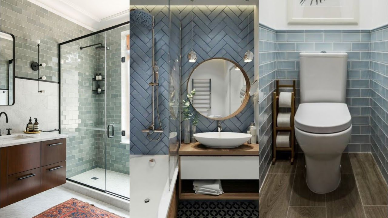 100 Bathroom wall and floor tiles color combinations || Small bathroom design ideas 2021 - YouTube