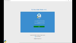Send html & html to pdf Invoices with PyUltra Bulk Mailer v9.2 using Gmail API.