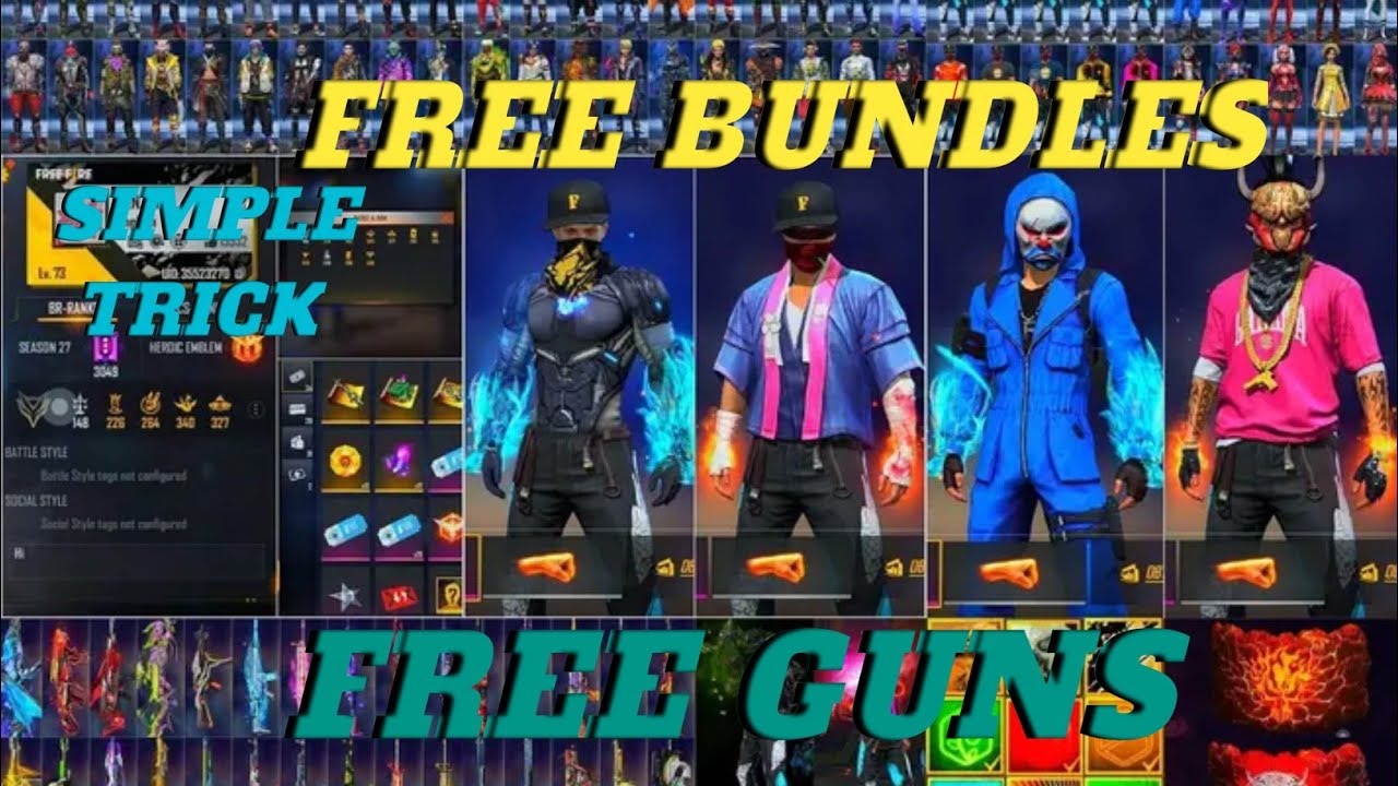First Gun Rarest Bundle FREE EVO GUNS 🔫 FREE RARE BUNDLES 🥋 - YouTube