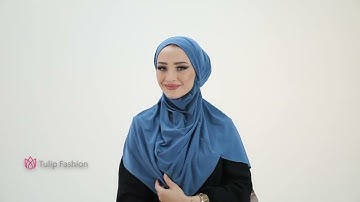 Instant lycra Hijab with a back tie band from Tulip Fashion