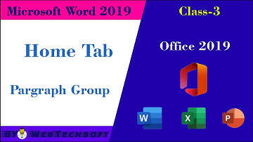 Microsoft Word 2019 Tutorial in Urdu/Hindi | Class 3 | Home Tab-Paragraph Group | By WebTechSoft