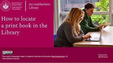 How to locate a print book in the University of Galway Library
