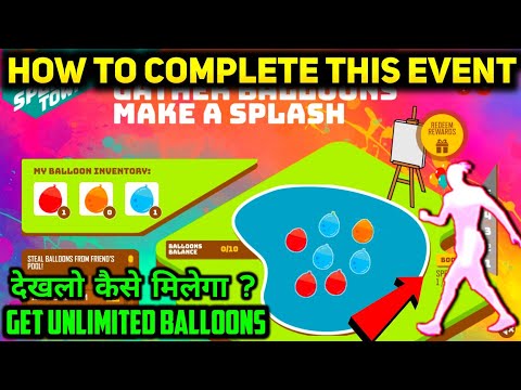 HOW TO COMPLETE GATHER BALLOONS EVENT IN FREE FIRE NEW EVENT FREE FIRE HOLI EMOTE KESE MELEGA