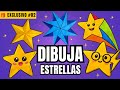 Cómo Dibujar 5 ESTRELLAS ⭐ Brillantes y Únicas | Tutorial fácil para todos en TIEMPO REAL