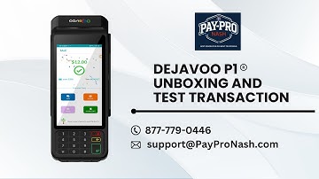 Dejavoo P1 Terminal Unboxing & Test Transaction Demo