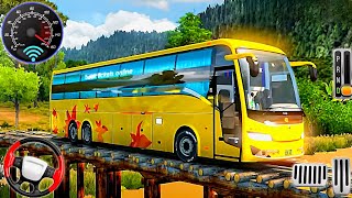 Real Uphill Bus Driving 3D - Offroad Coach Bus Simulator 2024 : Android Gameplay screenshot 4