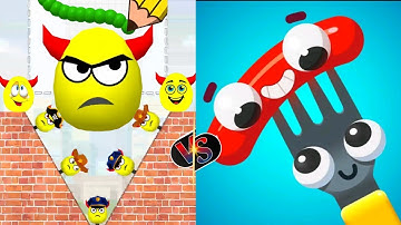 Draw to smash logic puzzle - save the dogs and bees 🆚 fork n sausage 🌭Gameplay part 4 #drawtosmash