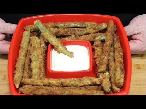 Golden Brown Asparagus Fries! (Great Dipping Sauce)