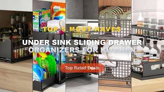 Under Sink Sliding Drawer Organizers For Kitchen: Top 5 Best Sellers - 2 Tier Under Sink Organizers