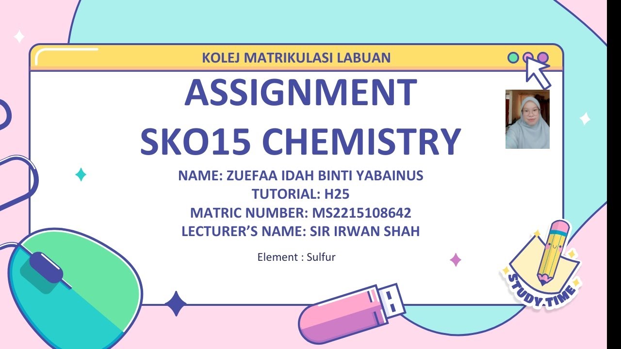 chemistry assignment sk015