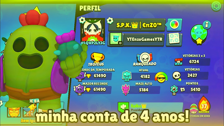 Tour pela minha conta de 4 anos no Brawl Stars!