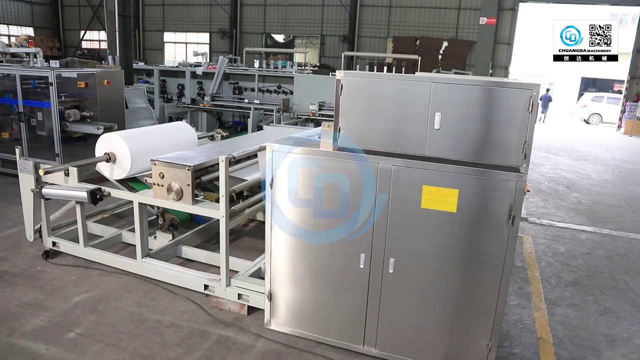full automatic canister type wet wipe machine, wet wipe roll making