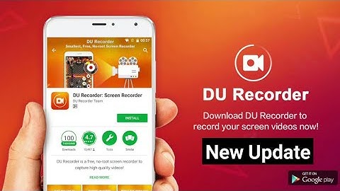 Du screen recorder-new update,best android screen recorder,live stream facebook and youtube,