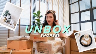 Unbox Shopee l แกะกล่องของตกแต่งบ้าน