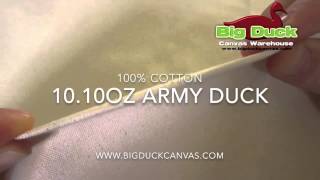 10.10oz Army Duck Canvas Fabric from Big Duck Canvas