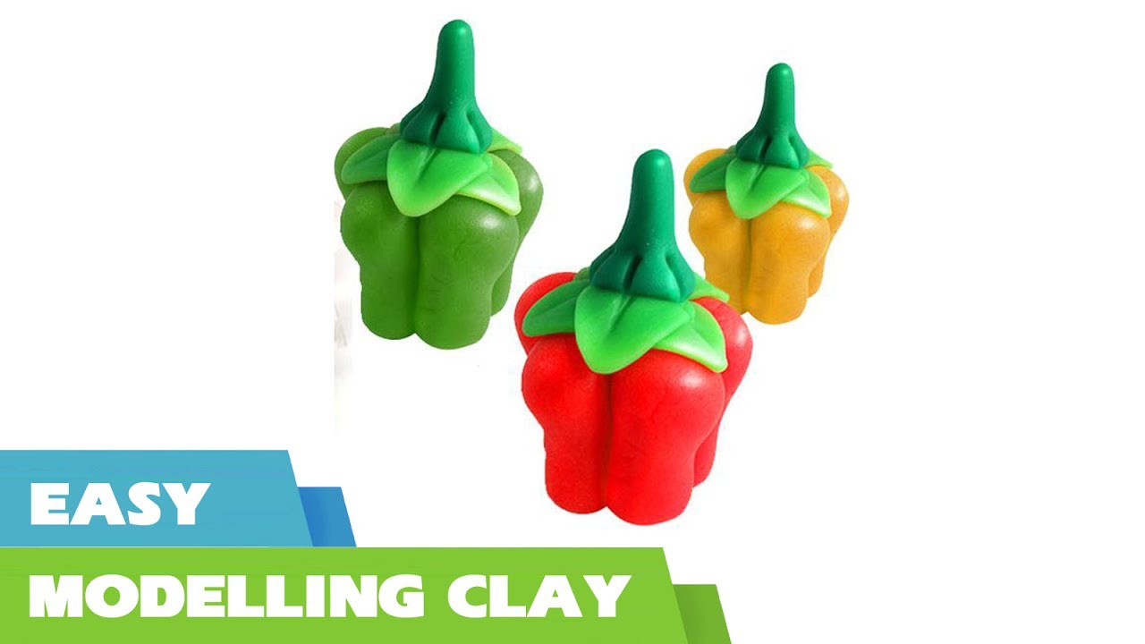 how to make clay models of fruits and vegetables
