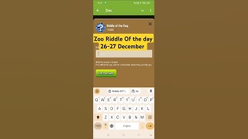 Riddle Of The Day Zoo 26 December| Zoo Riddle Of The Day | Riddle Of The Day X Empire