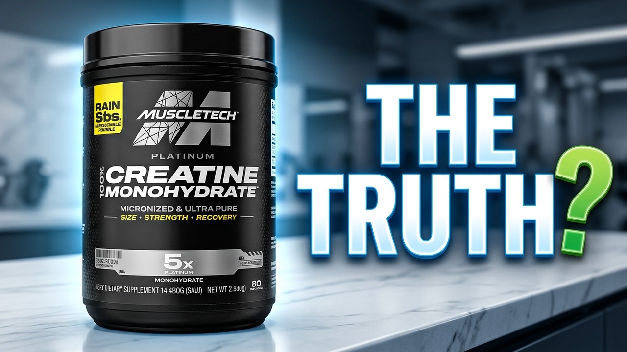 MuscleTech Creatine Monohydrate Powder, Platinum Pure - Unflavored Micronized Creatine