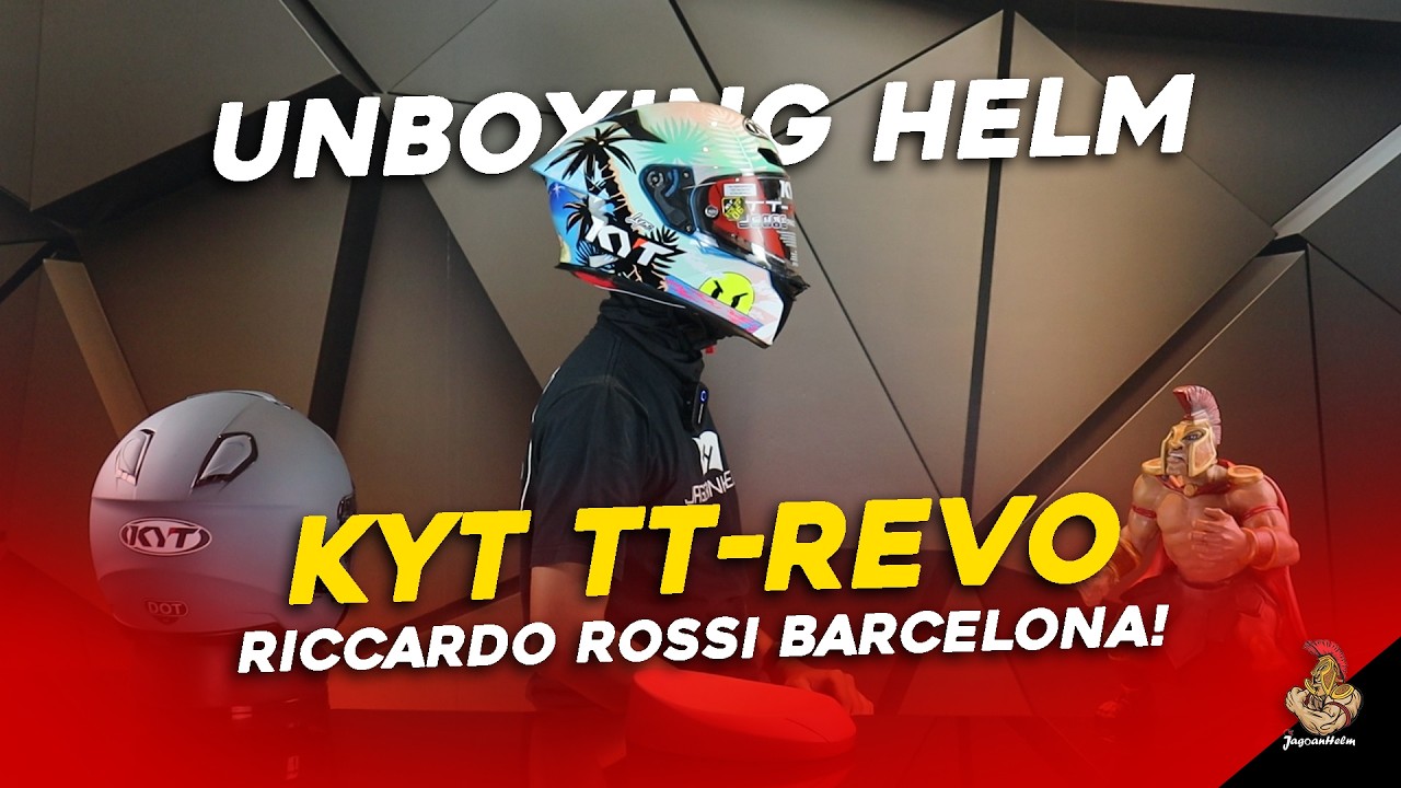 UNBOXING KYT TT REVO RICCARDO ROSSI BARCELONA‼️| Jagoan Helm