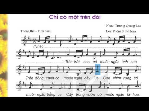 Video Chỉ có một trên đời - Âm nhạc 6 - youtube
