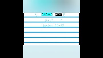 Can you prove 2+2=5 ? #math #tricks #proof #trending