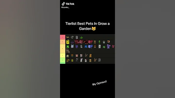 sếp hạng những con pet tốt nhất trong grow a garden #growagarden