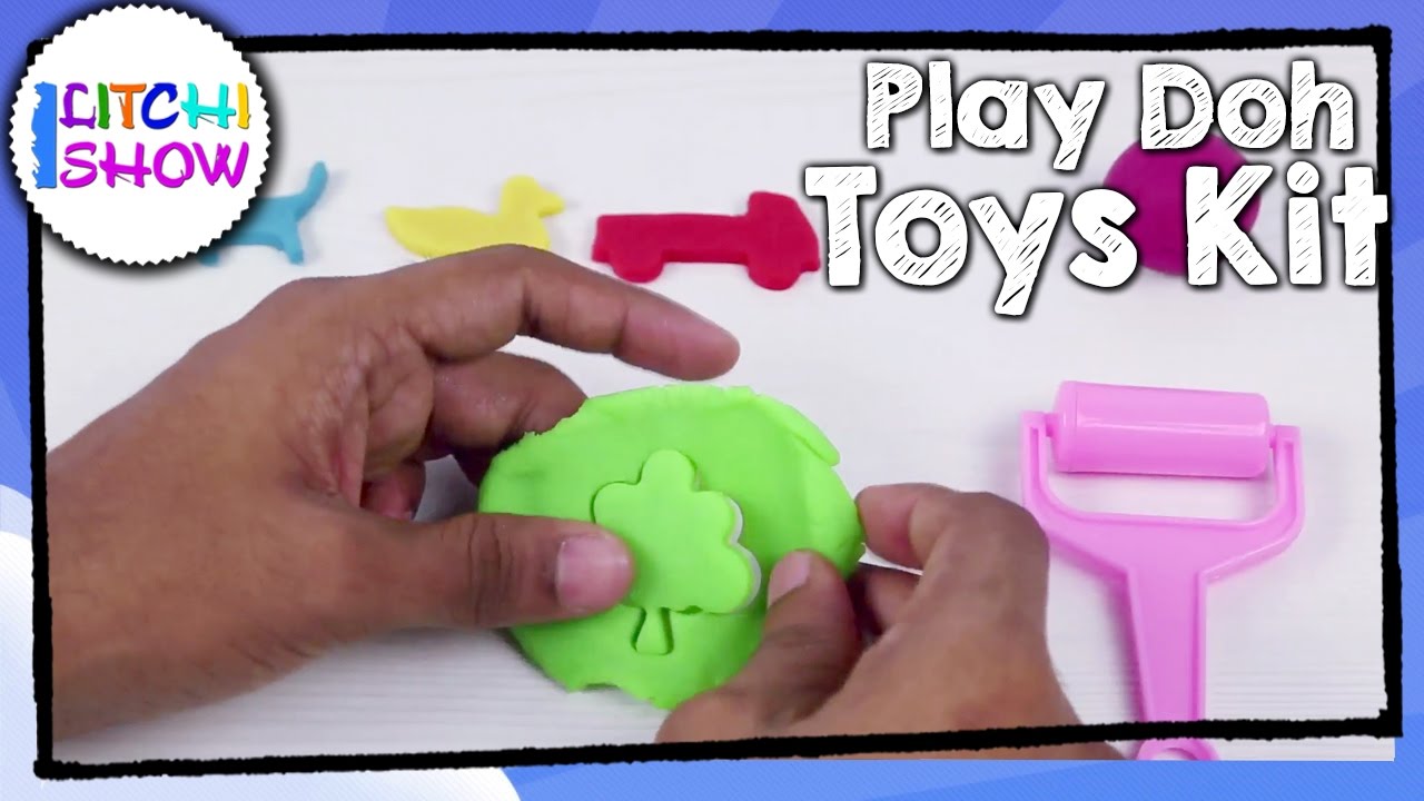 Play Doh kit for children Kids playing activities playdoh Shapes kids educations Litchi