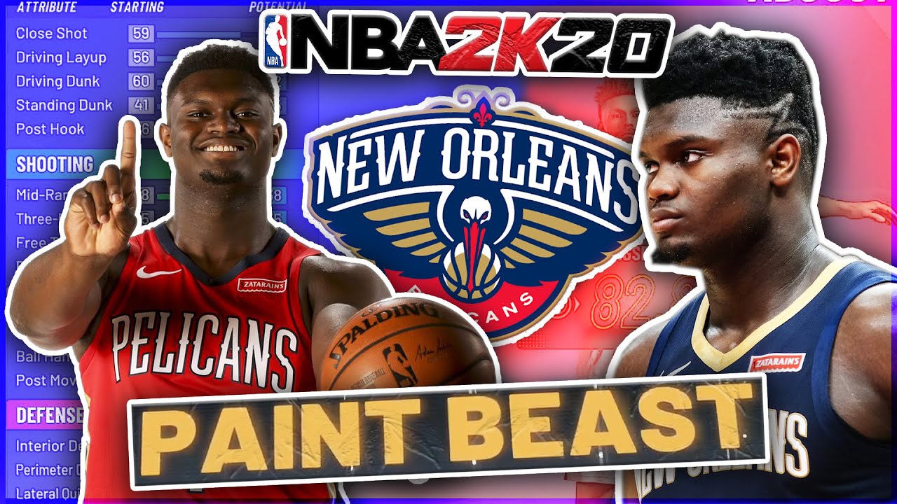 ZION WILLIAMSON BUILD IN NBA 2K20! Best Power Forward