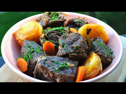 Томленая говядина с картошкой: рецепт нежного мяса