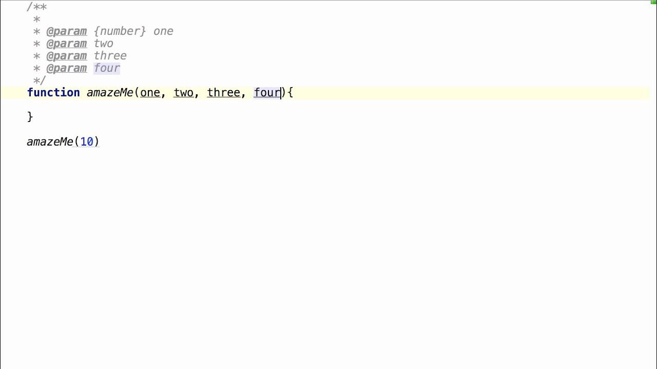 WebStorm Quick Tips: JS Documentation