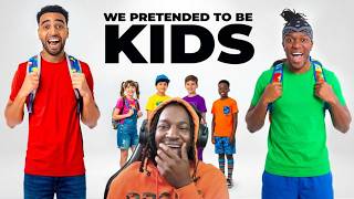 They Really Pretended to be Kids! (Niko, KSI, Chunkz) | REACTION