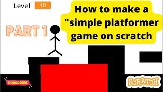 How to make a "Simple Platformer game on Scratch {PART_1} || Code N Make With Thajus  || 3.0