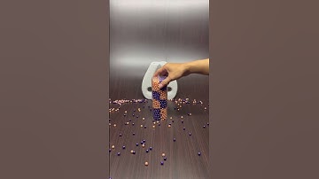 🌟 Visual Therapy ASMR | Reverse Beads Stress Healing ✋🌙 #reversevideo #asmrshorts #oddlysatisfying