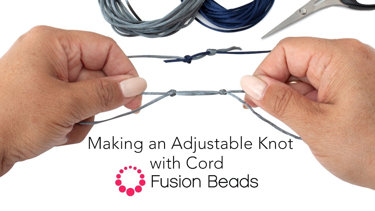 Adjustable sliding knot bracelet - double slider. | Sliding knot bracelet,  Knot bracelet diy, Slip knot bracelets