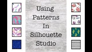 Using Fill Patterns In Silhouette Studio