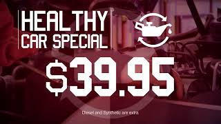 Save On Services - $39.95 Healthy Car Special - This Month Only!