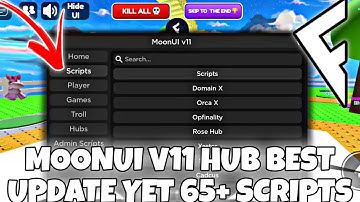 (SUPER OP) MOONUI V11 HUB BEST UPDATE YET 65+ SCRIPTS | HYDROGEN - FLUXUS