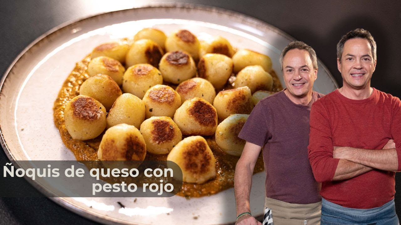 Ñoquis de queso con pesto rojo 🧀🍅 | Hermanos Torres