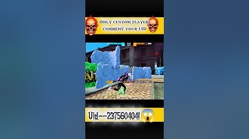 only custom player comment your UID 😱😈😱#1v1 #1vs4 #1v1freefire