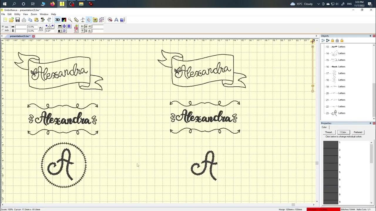 How to Use BX Font Dingbats, Machine Embroidery Designs as a Font in