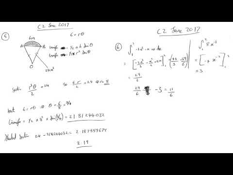 C2 June 2017 LJB OCR A level Mathematics