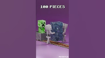 3D Satisfying Minecraft Simulation in Blender